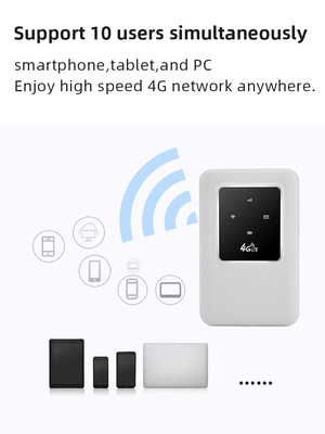 Dual Sim Card SMS WPS Pocket Wifi Router 4G LTE With Battery