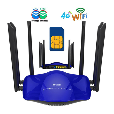 ODM Dual Band 1200mbps 5.8G 2.4GHz Wireless CPE TTL IMEI Change Unlock 4g Lte Wifi Router For Sim Card Provider