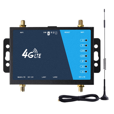 Промышленный маршрутизатор 4G LTE Портативный беспроводной маршрутизатор Wi - Fi 300 Мбит / с с внешней антенной SMA