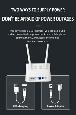 2 X 5dBi External Antennas Encryption Wifi LTE Router for Smooth and Stable Connection