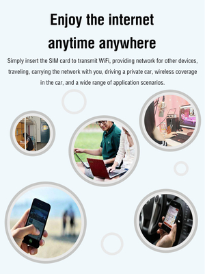 Universal 4G Pocket WiFi Router With ESIM And SIM Card Slots WiFi Router With 4G LTE Repeaters