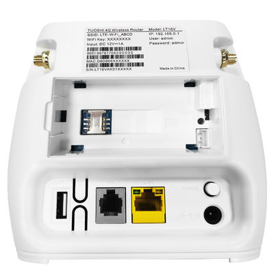 RJ11 4G Modem Sim Card Slot 300Mbps LAN Port Wifi Router