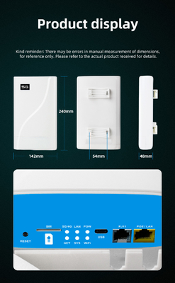 Tuoshi 5G CPE Wifi Router Outdoor Working With R658U Usb Cable 10m Indoor 5g Wifi Router